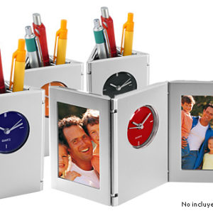 Porta-Lapices con Reloj
