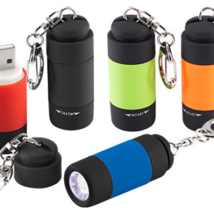 Llavero-Linterna LED Cargador USB