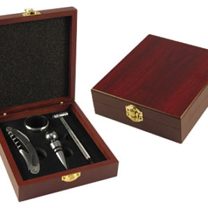 Set de Vino en Caja de Madera