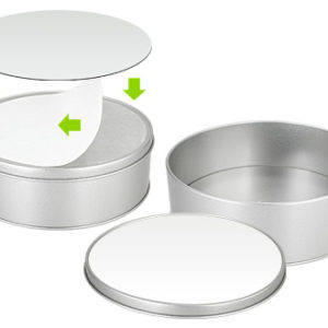Caja Metalica Redonda Sublimacion