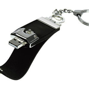 Llavero-Pendrive 4GB Simil Cuero
