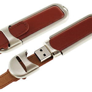 Pendrive 4GB de Metal y Cuero