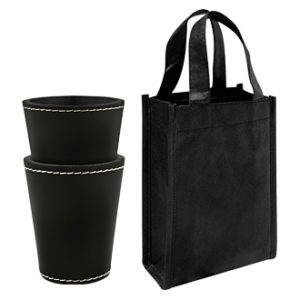 Set de 2 Cachos de PU negro