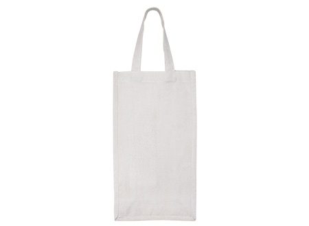 Bolsa 2 Botellas de Vino 100% Algodon Canvas 20 x 35 x 10 cm