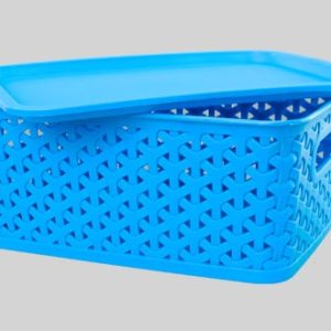 Canasto plástico 5 lt con tapa
