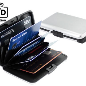 Porta-Tarjetas Anti-Clonación RFID con Power Bank